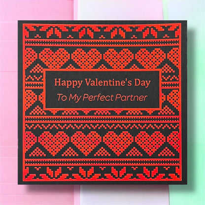 'Pixel Hearts' Valentine’s Day Card