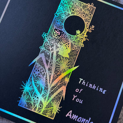 'Moonlight Owl' Thinking Of You Card