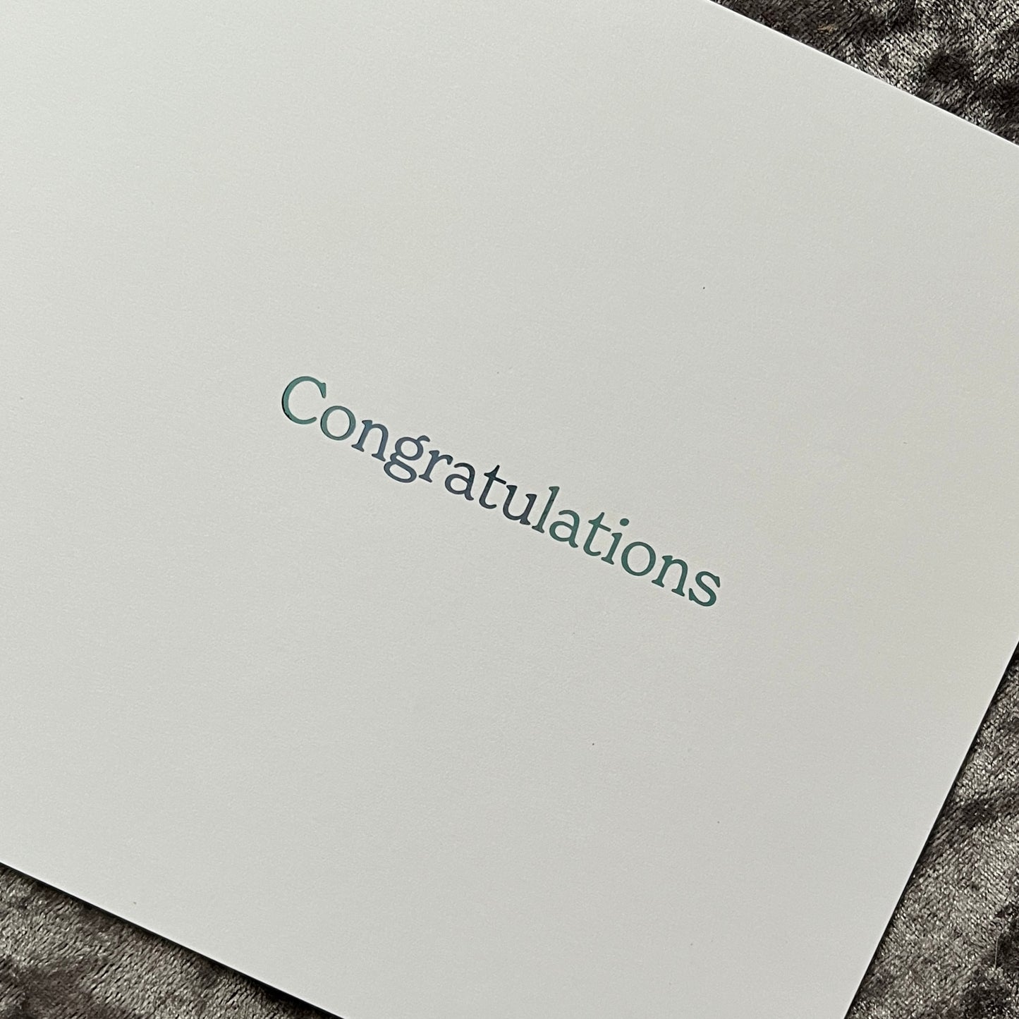 'Little Feet' New Baby Boy Congratulations Card