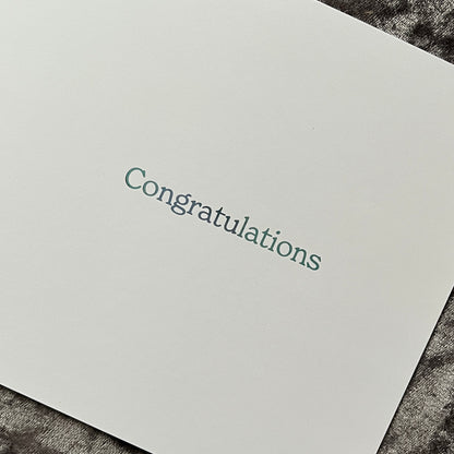 'Little Feet' New Baby Boy Congratulations Card