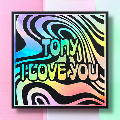 'Groovy Swirls' Valentine’s Day Card