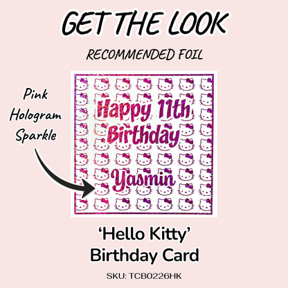 'Hello Kitty' Birthday Card